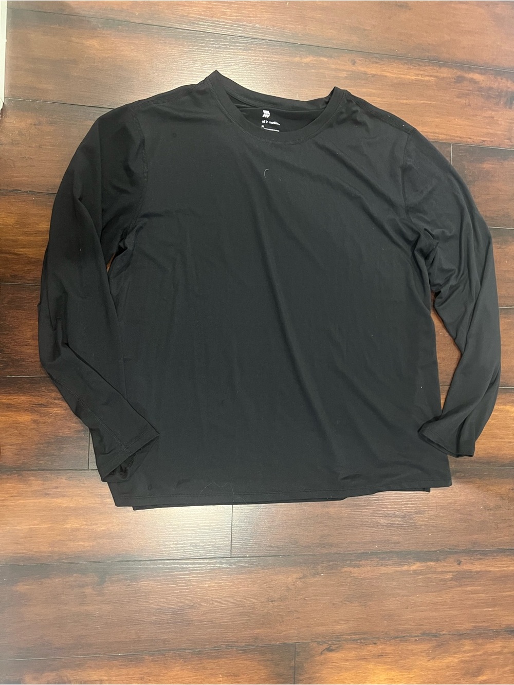 all in motion Black Long Sleeve Crew Tee